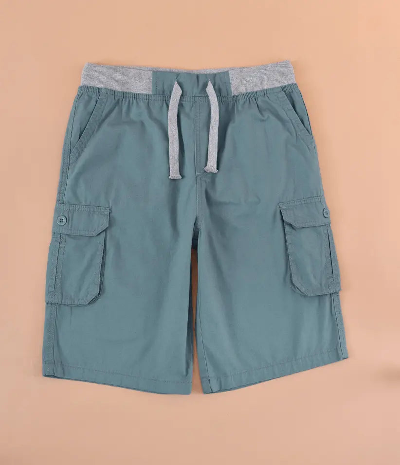 boys cargo shorts front view