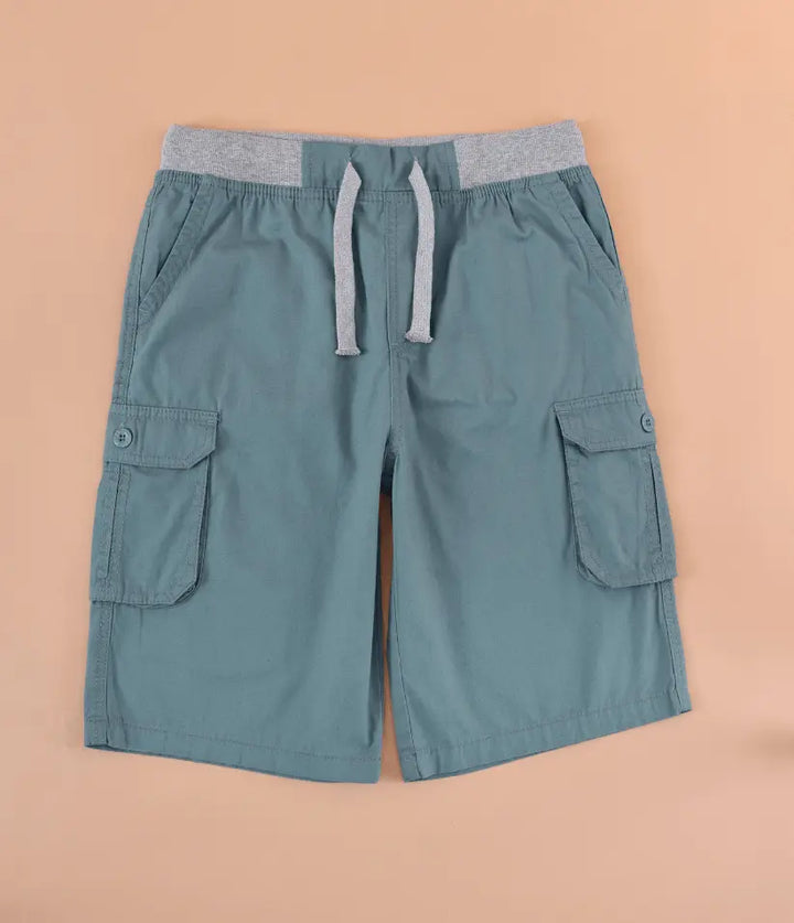 boys cargo shorts front view
