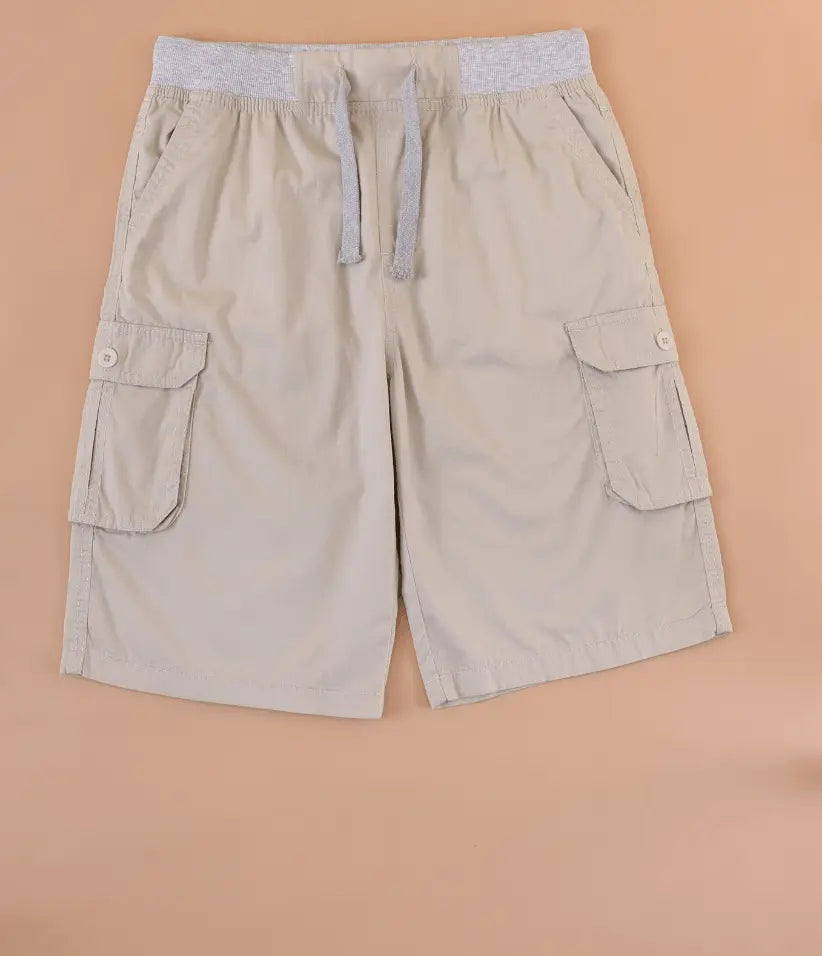 boys cargo shorts front view