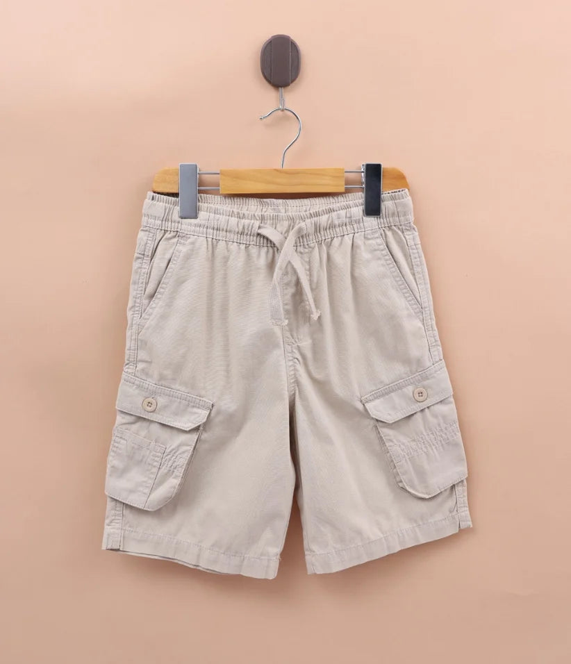 boys cargo shorts front view