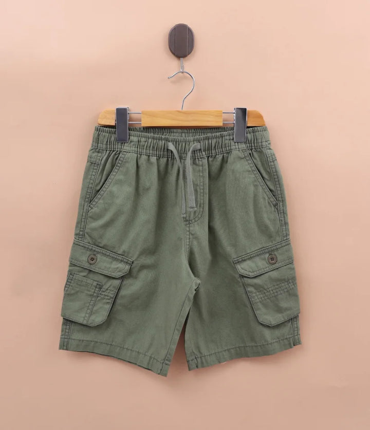 boys cargo shorts front view