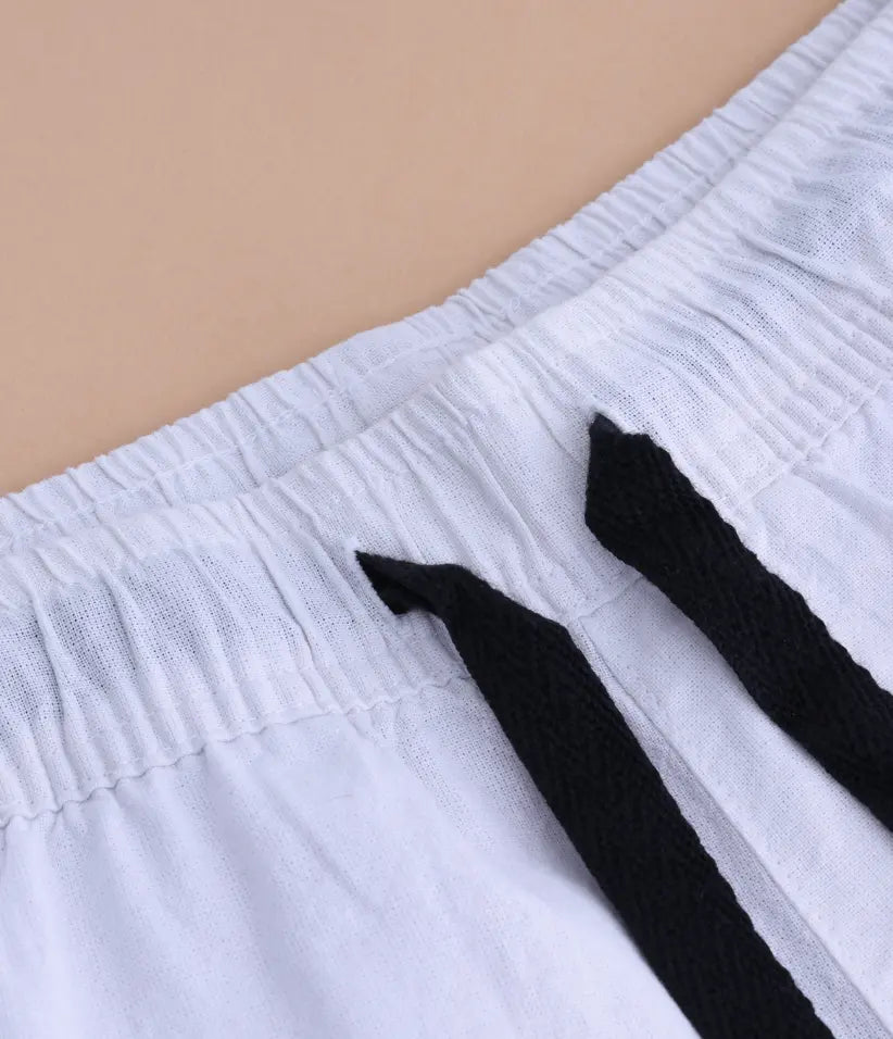 boys white cotton co ord set 9-16 years short