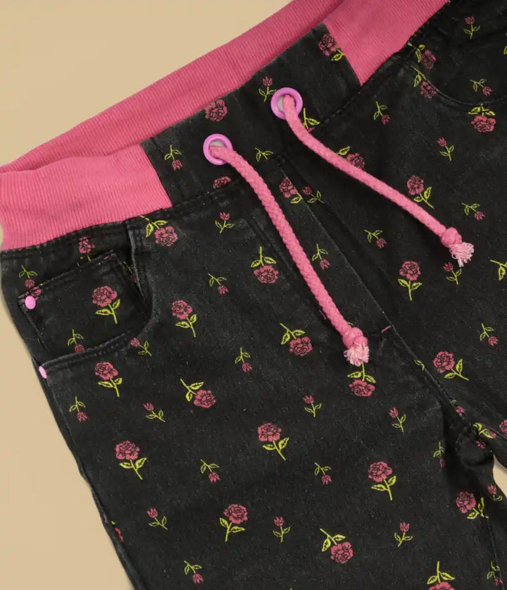 girls ditsy-floral pull-on pants 9-16 years details