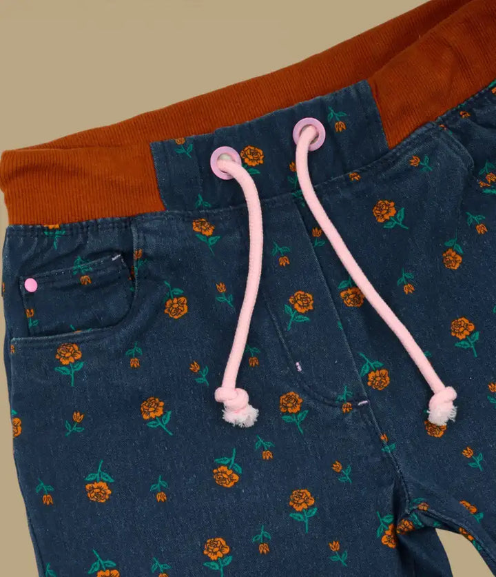 girls floral pull-on pants 9-16 years details