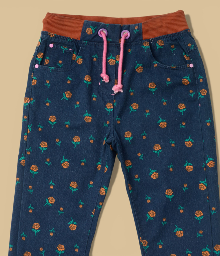 girls floral pull-on pants 3-8 years