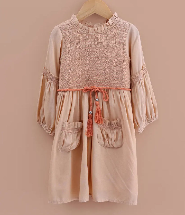 girls smocked cotton dress