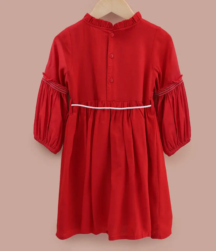 girls smocked cotton dress