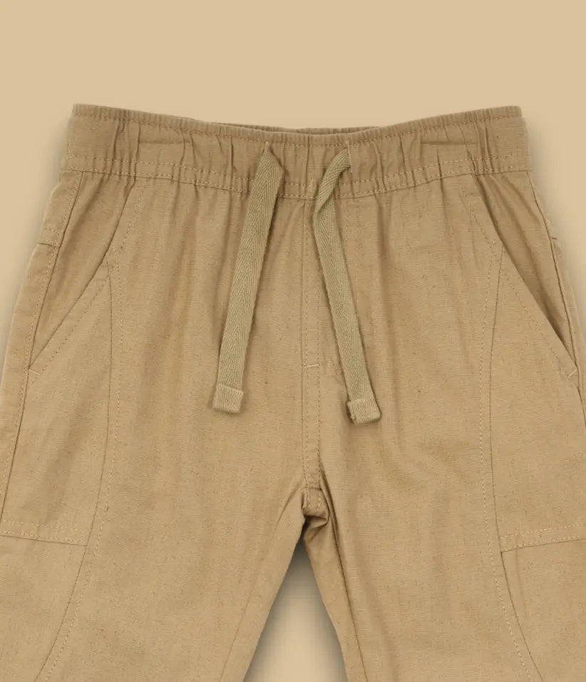 baby boys linen joggers