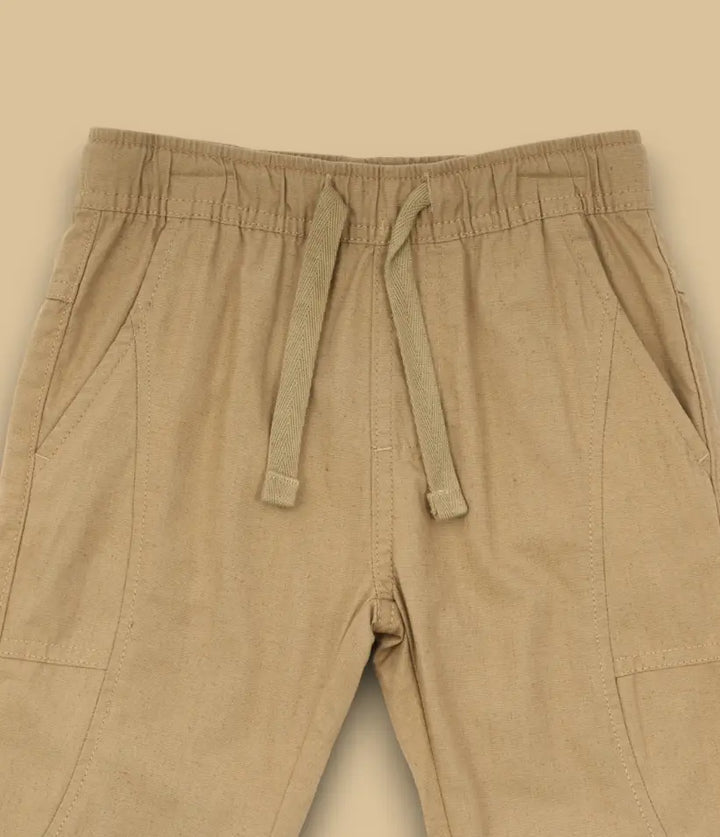baby boys linen joggers